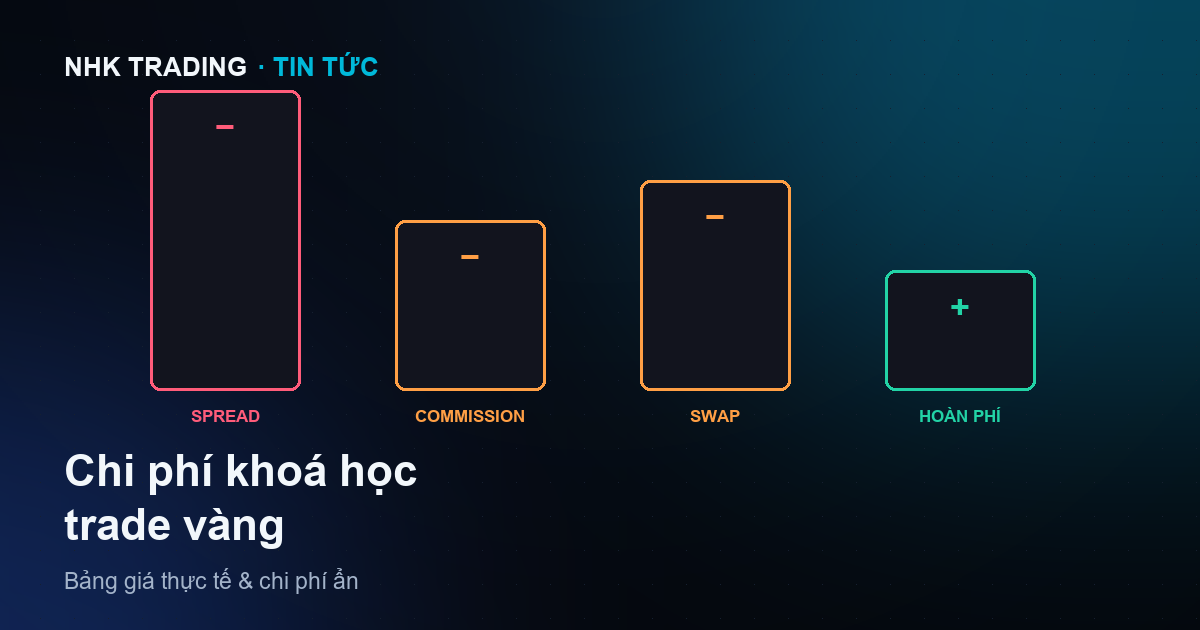 Bảng giá chi phí khoá học giao dịch vàng XAUUSD tại Việt Nam