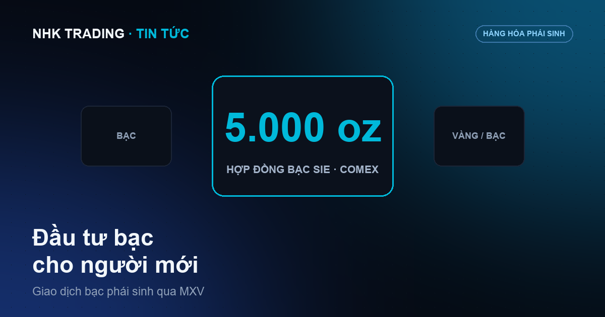 Đầu tư bạc cho người mới: giao dịch bạc phái sinh qua MXV