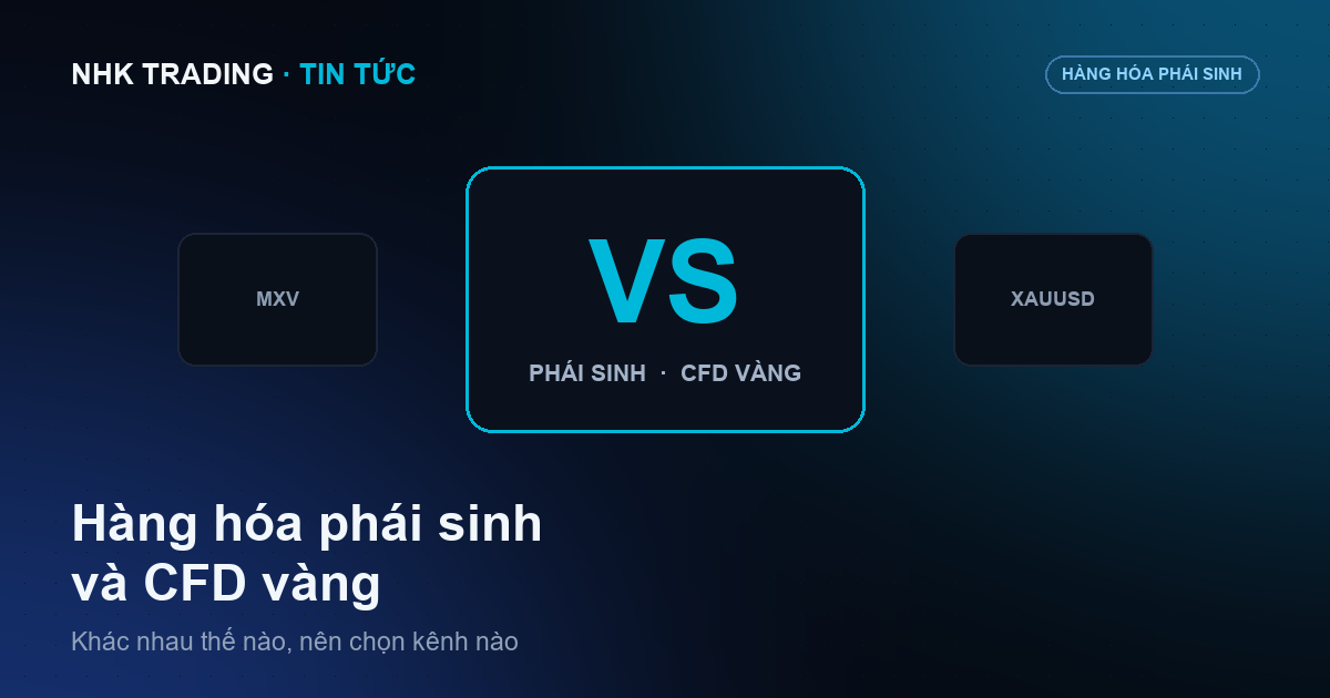 Hàng hóa phái sinh và CFD vàng khác nhau thế nào, nên chọn kênh nào