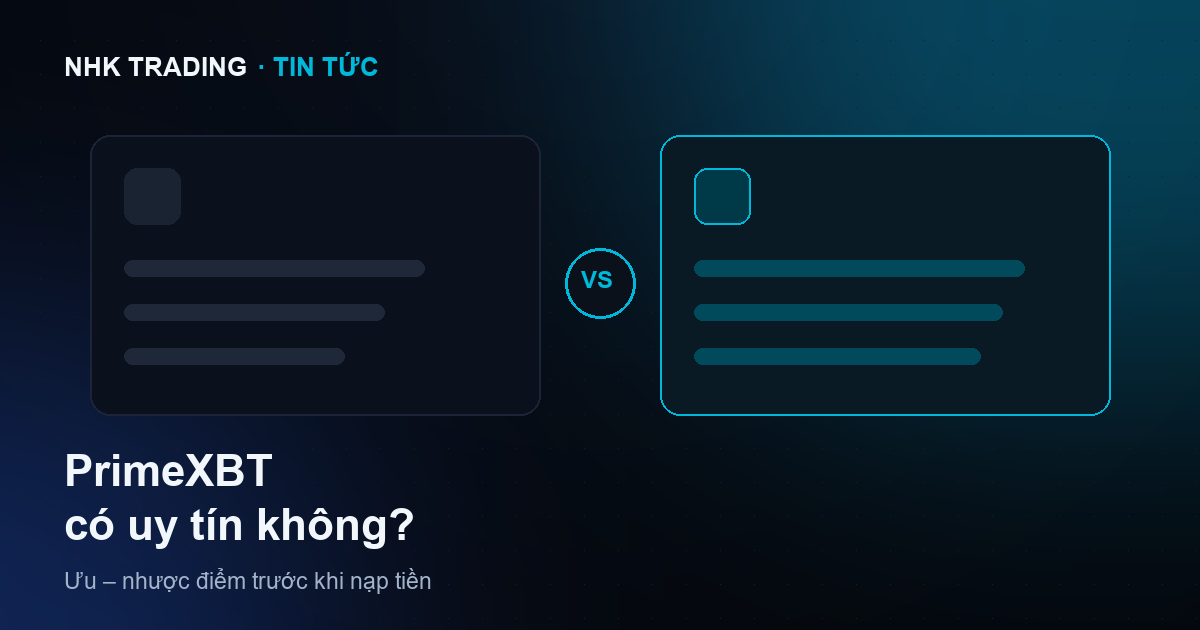 PrimeXBT có uy tín không — ưu nhược điểm khi trade vàng CFD