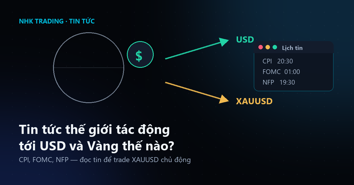 Các tin tức trên thế giới ảnh hưởng như thế nào tới đồng Đô-la Mỹ và tới Vàng (XAUUSD)?