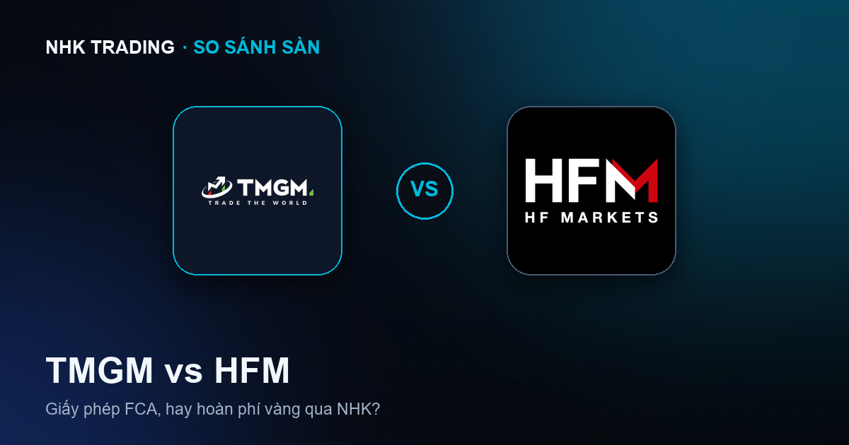 So sánh sàn TMGM và HFM cho trader vàng