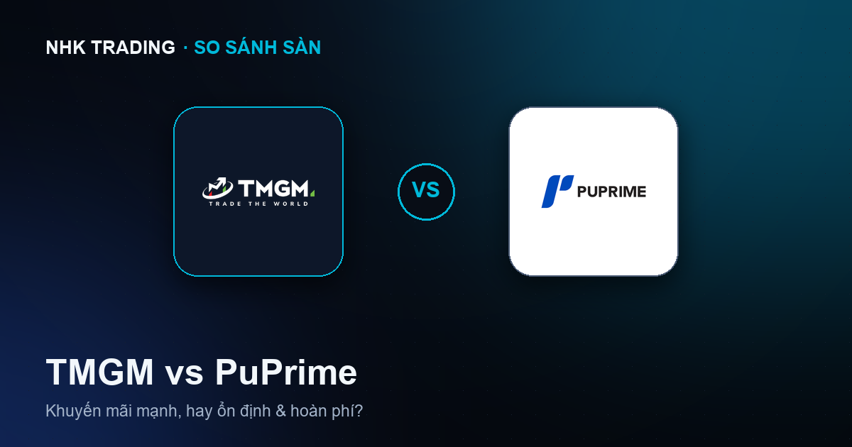 So sánh sàn TMGM và PuPrime cho trader vàng